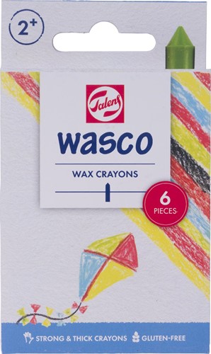 Talens craie à la cire Wasco, boîte de 6 pièces