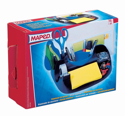 Maped organisateur de bureau Maxi Office Essentials, 4 compartiments, noir/bleu-2