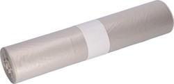 Deiss vuilniszak 120 l, ft 70 x 110 cm, transparant, HDPE, rol van 25 stuks