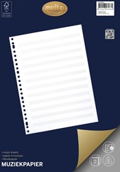 Multo papier à musique, ft A4, 23 trous, 50 feuilles