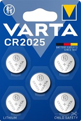 Varta pile bouton Lithium CR2025, blister de 5 pièces