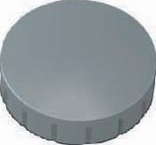 MAUL magneet Solid, 24 mm, trekkracht 600 gr, doos van 10 stuks, grijs