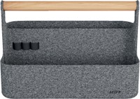 Leitz draagbare bureau organizer, met handvat, vilt, grijs