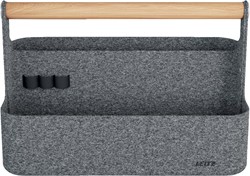 Leitz draagbare bureau organizer, met handvat, vilt, grijs