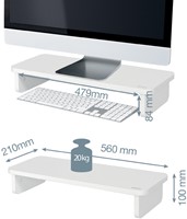 Leitz Ergo support écran, blanc-2