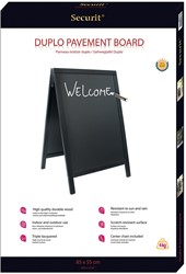 Securit stoepkrijtbord Sandwich, ft 70 x 125 cm, zwart