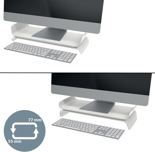 Leitz Ergo support écran réglable, gris clair-3