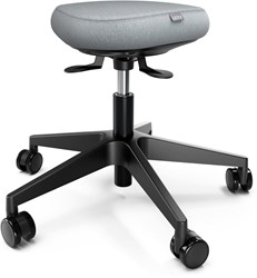 Leitz Ergo actieve Zitkruk met comfort wiebelkussen, met wieltjes