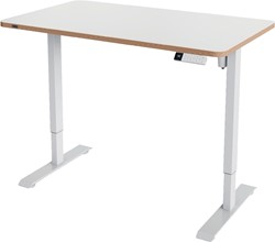 Leitz Ergo Zit/Sta bureau, ft blad 120 x 70 cm, elektrisch, op voet