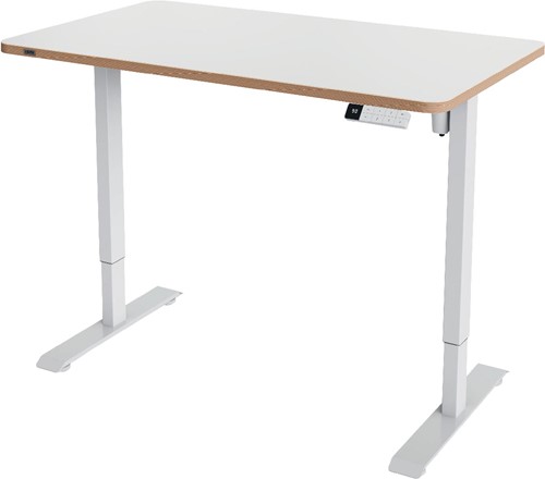 Leitz Ergo Zit/Sta bureau, ft blad 120 x 70 cm, elektrisch, op voet