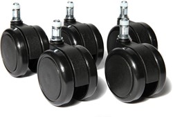 Topstar wielen voor tapijt, diameter 65 mm, pak van 5 stuks