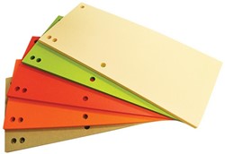 OFFICE products intercalaires, 235 x 105 mm, paquet de 100 pièces, couleurs assorties