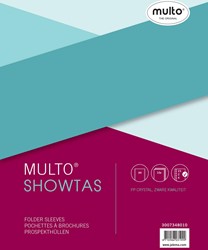 Multo pochette perforée, ft A4, perforation 23 trous, lisse, paquet de 10