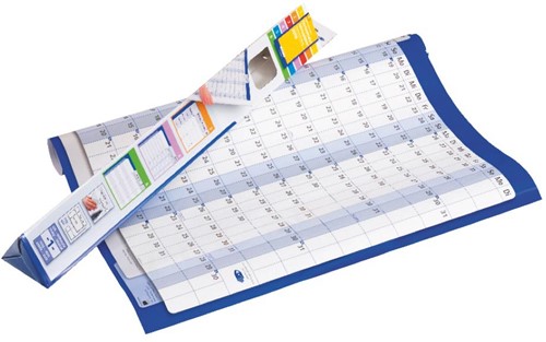 Legamaster planning annuel 2027, laminé, enroulé, ft 60 x 90 cm