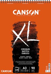 Canson cahier de croquis XL, 90 g/m², ft A3, 120 feuilles