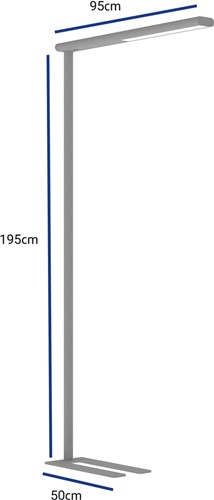 MAULjet lampadaire, LED, argent-2