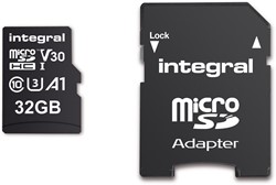 Integral carte mémoire microSDXC V30, 32 Go
