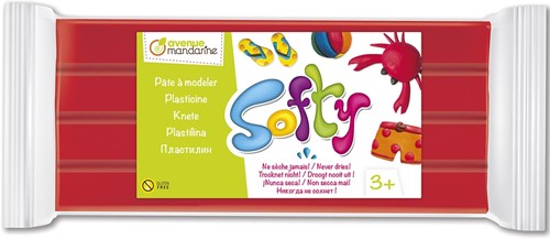 Darwi pâte à modeler Softy, rouge-2
