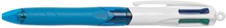 Bic 4 Colours Grip 4-kleurenbalpen, medium, klassieke inktkleuren, lichaam blauw
