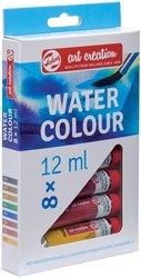 Talens Art Creation aquarelle tube de 12 ml, set de 8 tubes en couleurs assorties