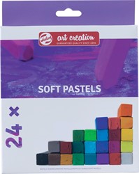 Talens Art Creation pastels tendres, boîte de 24 pièces en couleurs assorties