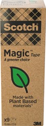 Ruban adhésif Magic Tape: A greener choice, ft 19 mm x 33 m, tour de 9 rouleaux
