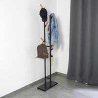 MAUL porte-manteau Rima, en métal, hauteur 183 cm, 6 patères amovibles, brun/noir-3