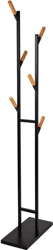 MAUL porte-manteau Rima, en métal, hauteur 183 cm, 6 patères amovibles, brun/noir