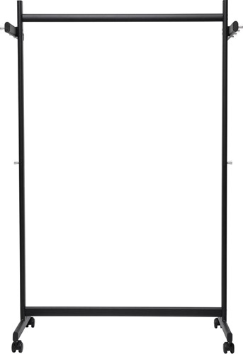 MAUL kledingrek samba mobiel, ft 115 x 173 x 51 cm, max. 40 kg, met 8 haken, zwart RAL9004-2