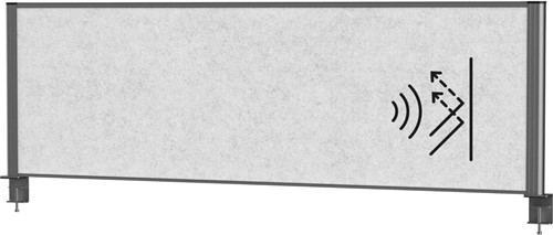 MAULconnecto cloison, ft 160x50 cm,  gris clair, cadre anthracite