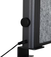MAULconnecto scheidingswand, ft 160x50 cm, donkergrijs, frame antraciet, Uplight-1