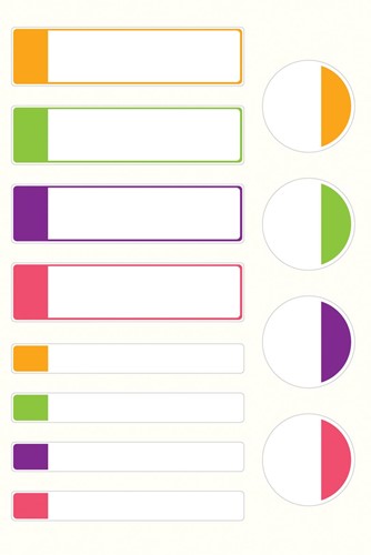 Avery Family étiquettes plastifiées, sachet brochable avec 24 étiquettes, formats et couleurs neon-2