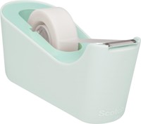Scotch verzwaarde plakbandafroller inclusief 1 rol Scotch magic tape, muntgroen-2