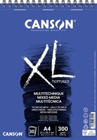 Canson album XL Mix Media 300 g/m² ft A4, bloc de 30 feuilles