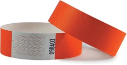 Combicraft polsbandjes Tyvek, oranje, pak van 100 stuks