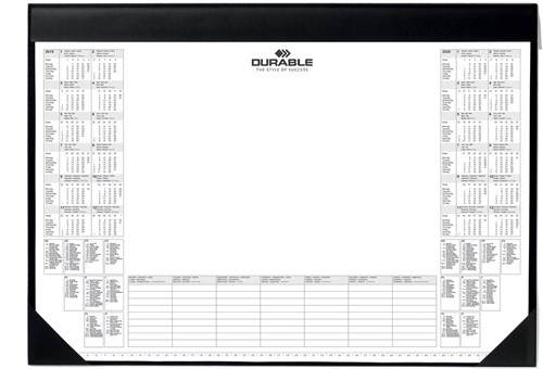 Durable schrijfonderlegger met kalender 2026-2027