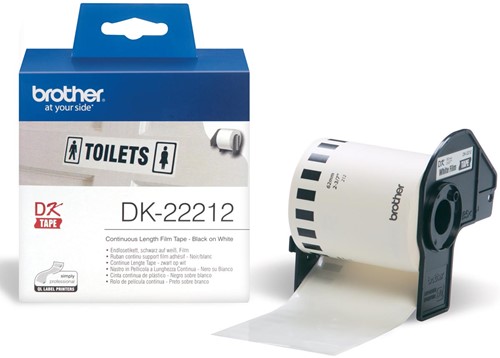 Brother doorlopende labelrol voor QL, ft 62 mm x 15,24 m, plastic film
