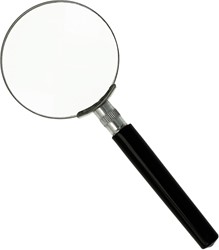 Westcott loupe, diamètre: 60 mm, grossit 5 fois, noir