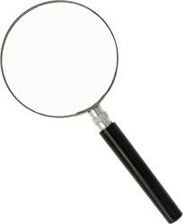 Westcott loupe, diamètre: 75 mm, grossit 2 fois, noir