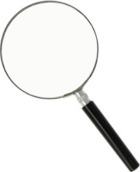 Westcott loupe, diamètre: 90 mm, grossit 3 fois, noir