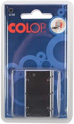 Colop tampon encreur, pour P30, P30N, 30/1, noir, blister de 2 pièces