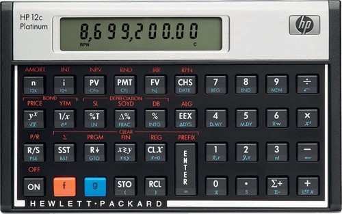 HP calculatrice financière 12C Platinum