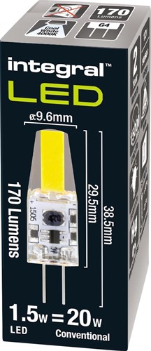 Integral spot LED G4 culot, non dimmable, 4.000 K, 1,6 W, 170 lumens-2