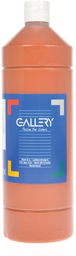 Gallery plakkaatverf, flacon van 1 l, lichtbruin