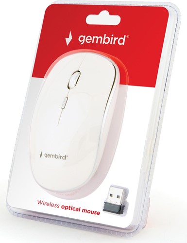 Gembird souris optique sans fil, blanc-2
