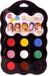 Grim'tout schminkpalet Carnaval, 9 kleuren