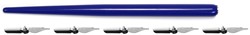 Kangaro tekenpenhouder met kroontjes, blauw, blister van 1 houder en 5 kroontjes