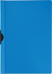 Q-CONNECT Klemmap metalenclip A4 30 vel Transparant blauw