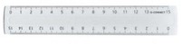 Q-CONNECT meetlat, transparant polystereen, 15 cm-2