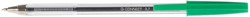 Q-CONNECT stylo bille, avec capuchon, 0,7 mm, pointe moyenne, vert, boîte de 50 pièces